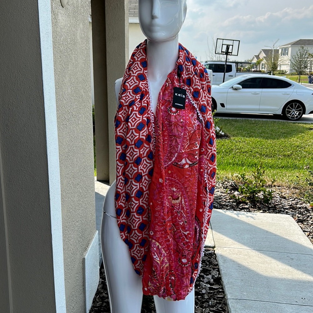 KRIS ACCESSORI SCARF TOP SIZE ONE SIZE NWT